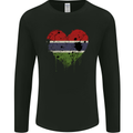 Love Gambia Flag Gambian Day Football Mens Long Sleeve T-Shirt Black