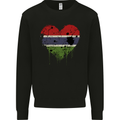Love Gambia Flag Gambian Day Football Mens Sweatshirt Jumper Black