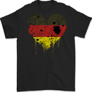 Love Germany Flag German Day Football Mens Gildan Cotton T-Shirt Black