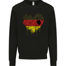 Love Germany Flag German Day Football Mens Sweatshirt Jumper Black