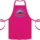 Love Grows Like Mushrooms Foraging Mycology Cotton Apron 100% Organic Pink