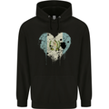 Love Guatemala Flag Guatemalan Day Football Childrens Kids Hoodie Black