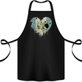 Love Guatemala Flag Guatemalan Day Football Cotton Apron 100% Organic Black