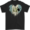 Love Guatemala Flag Guatemalan Day Football Mens Gildan Cotton T-Shirt Black