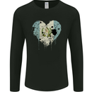 Love Guatemala Flag Guatemalan Day Football Mens Long Sleeve T-Shirt Black