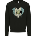 Love Guatemala Flag Guatemalan Day Football Mens Sweatshirt Jumper Black