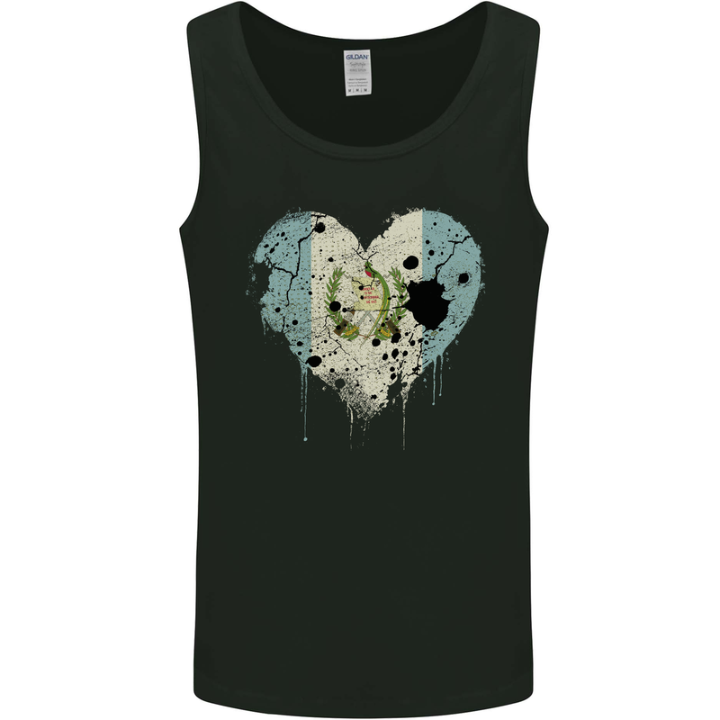 Love Guatemala Flag Guatemalan Day Football Mens Vest Tank Top Black