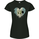 Love Guatemala Flag Guatemalan Day Football Womens Petite Cut T-Shirt Black