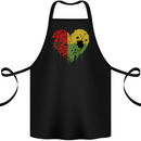 Love Guinea-Bissau Flag Day Football Cotton Apron 100% Organic Black