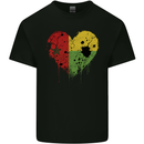 Love Guinea-Bissau Flag Day Football Mens Cotton T-Shirt Tee Top Black