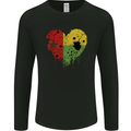 Love Guinea-Bissau Flag Day Football Mens Long Sleeve T-Shirt Black