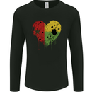 Love Guinea-Bissau Flag Day Football Mens Long Sleeve T-Shirt Black