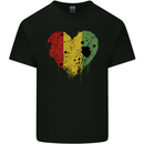 Love Guinea Flag Guinean Day Football Kids T-Shirt Childrens Black