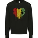 Love Guinea Flag Guinean Day Football Mens Sweatshirt Jumper Black