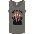 Love Hiking Bear Paw Trekking Hike Outdoors Mens Vest Tank Top Charcoal