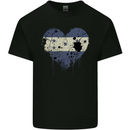 Love Honduras Flag Honduran Day Football Mens Cotton T-Shirt Tee Top Black