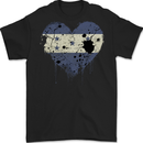 Love Honduras Flag Honduran Day Football Mens Gildan Cotton T-Shirt Black