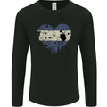 Love Honduras Flag Honduran Day Football Mens Long Sleeve T-Shirt Black