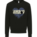 Love Honduras Flag Honduran Day Football Mens Sweatshirt Jumper Black