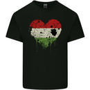 Love Hungary Flag Hungarian Day Football Kids T-Shirt Childrens Black