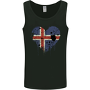 Love Iceland Flag Icelander Day Football Mens Vest Tank Top Black
