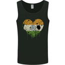 Love India Flag Indian Day Football Mens Vest Tank Top Black