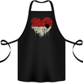 Love Indonesia Flag Indonesian Day Football Cotton Apron 100% Organic Black