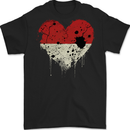 Love Indonesia Flag Indonesian Day Football Mens Gildan Cotton T-Shirt Black