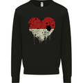 Love Indonesia Flag Indonesian Day Football Mens Sweatshirt Jumper Black