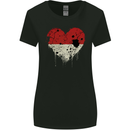 Love Indonesia Flag Indonesian Day Football Womens Wider Cut T-Shirt Black