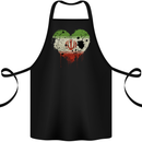 Love Iran Flag Iranian Day Football Cotton Apron 100% Organic Black