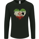 Love Iran Flag Iranian Day Football Mens Long Sleeve T-Shirt Black