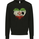 Love Iran Flag Iranian Day Football Mens Sweatshirt Jumper Black