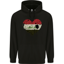 Love Iraq Flag Iraqi Day Football Childrens Kids Hoodie Black