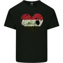 Love Iraq Flag Iraqi Day Football Mens Cotton T-Shirt Tee Top Black