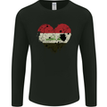 Love Iraq Flag Iraqi Day Football Mens Long Sleeve T-Shirt Black