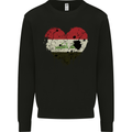 Love Iraq Flag Iraqi Day Football Mens Sweatshirt Jumper Black
