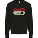 Love Iraq Flag Iraqi Day Football Mens Sweatshirt Jumper Black