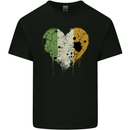 Love Ireland Flag Irish St Patricks Day Football Kids T-Shirt Childrens Black