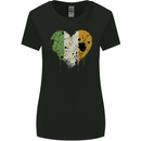 Love Ireland Flag Irish St Patricks Day Football Womens Wider Cut T-Shirt Black