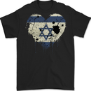 Love Israel Flag Israeli Day Football Mens Gildan Cotton T-Shirt Black