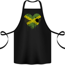 Love Jamaican Flag Jamaica Day Football Cotton Apron 100% Organic Black