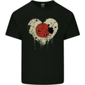 Love Japan Flag Japanese Day Football Mens Cotton T-Shirt Tee Top Black