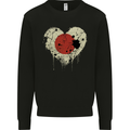 Love Japan Flag Japanese Day Football Mens Sweatshirt Jumper Black