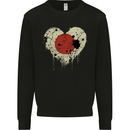 Love Japan Flag Japanese Day Football Mens Sweatshirt Jumper Black