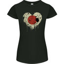 Love Japan Flag Japanese Day Football Womens Petite Cut T-Shirt Black