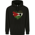 Love Jordan Flag Jordanian Day Football Childrens Kids Hoodie Black