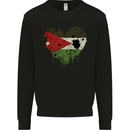Love Jordan Flag Jordanian Day Football Mens Sweatshirt Jumper Black