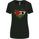 Love Jordan Flag Jordanian Day Football Womens Wider Cut T-Shirt Black