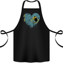 Love Kazakhstan Flag Kazakh Day Football Cotton Apron 100% Organic Black